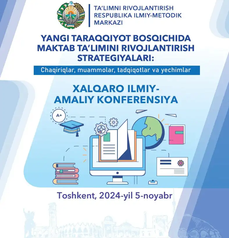 Professor-oʻqituvchilar, metodistlar, amaliyotchi oʻqituvchilar, doktorantlar, mustaqil izlanuvchilar, magistrantlar, talabalar va taʼlim tizimidagi barcha muassasalar xodimlari diqqatiga!