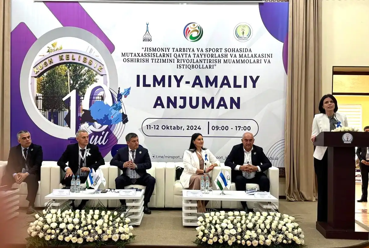 “Jismoniy tarbiya va sport boʻyicha mutaxassislarni qayta tayyorlash va malakasini oshirish tizimini rivojlantirish muammolari va istiqbollari” mavzusida respublika ilmiy-amaliy anjumani tashkil etildi
