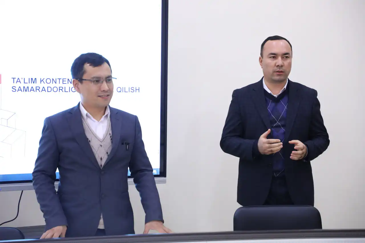 Taʼlim kontentlari samaradorligining tahlil qilishga doir seminar tashkil etildi