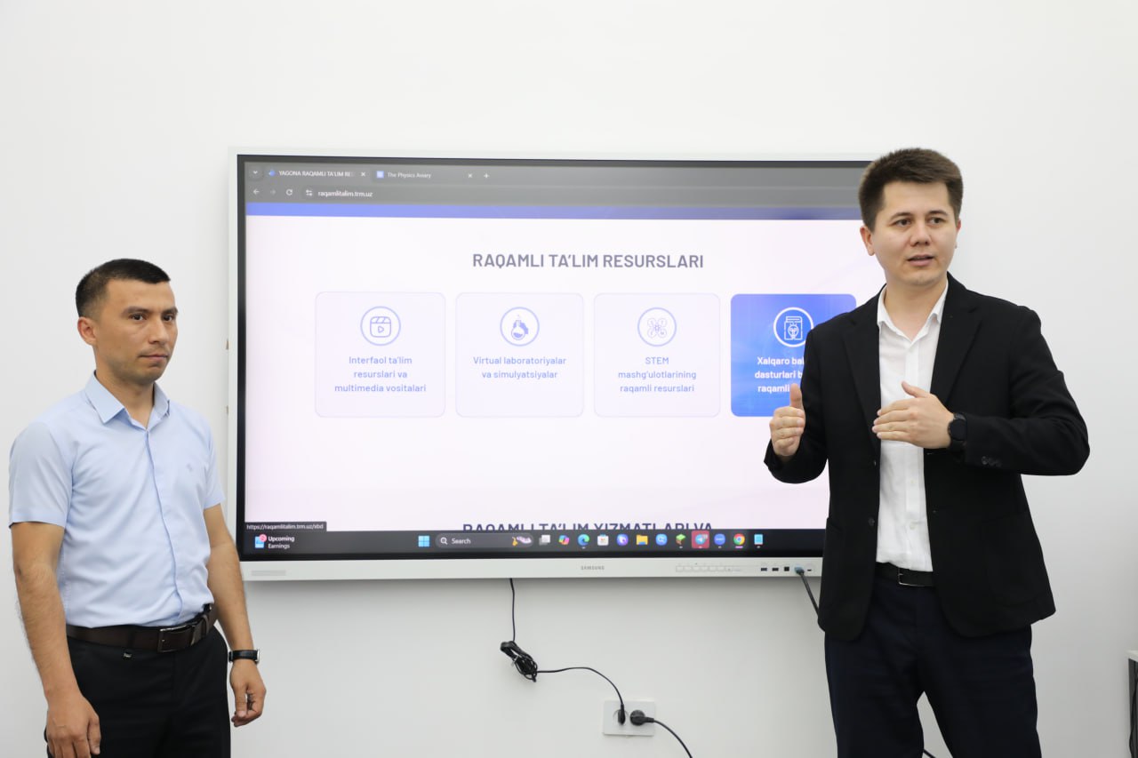 Taʼlimda innovatsion texnologiyalardan foydalanish boʻyicha muloqot uchrashuvi (Meet Up) tashkil etildi